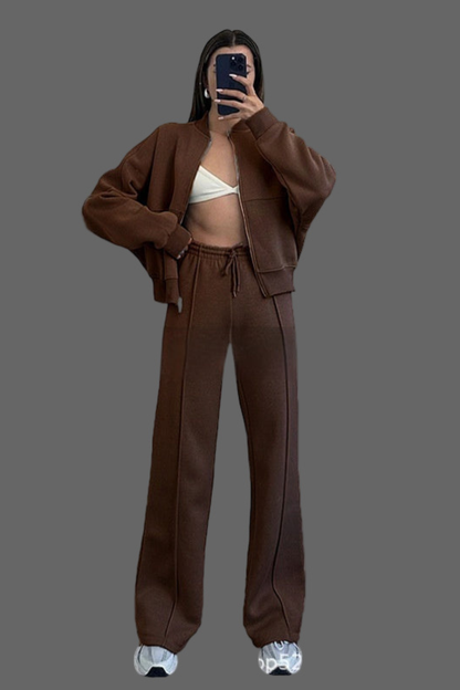 Andrea's™ | Zweiteiliges Lounge-Set mit weiter Hose