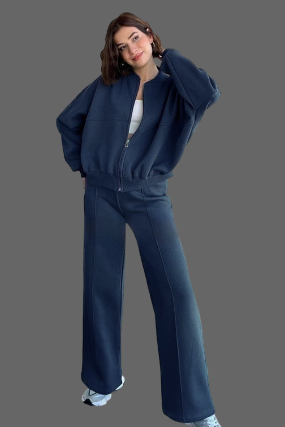 Andrea's™ | Zweiteiliges Lounge-Set mit weiter Hose