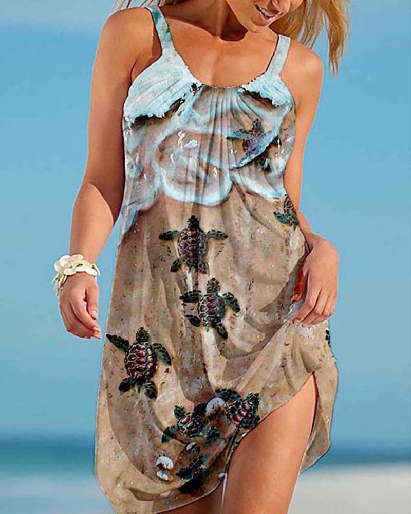 Strahlendes Andrea Serena Sommer-Swingkleid