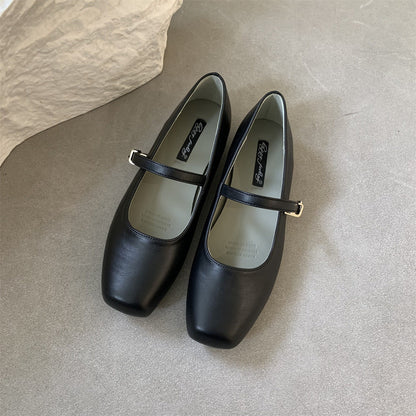 Elegante Andrea Serena Mary Janes mit niedrigem Absatz für jeden Tag