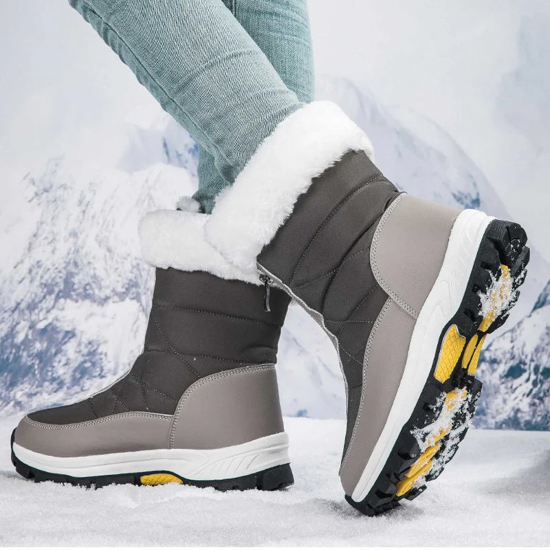 Andrea's™ | rutschfeste warme Schneestiefel mit Reißverschluss für Damen