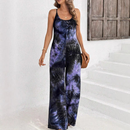 Schicker bedruckter ärmelloser Jumpsuit von Andrea Serena