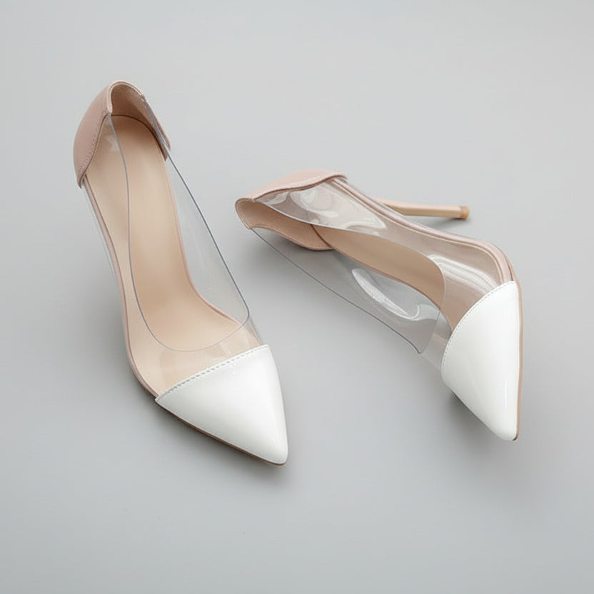 Elegante, transparente Stiletto-Heels von Andrea Serena