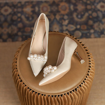 Elegante Andrea Serena Strass-Hochzeitsschuhe