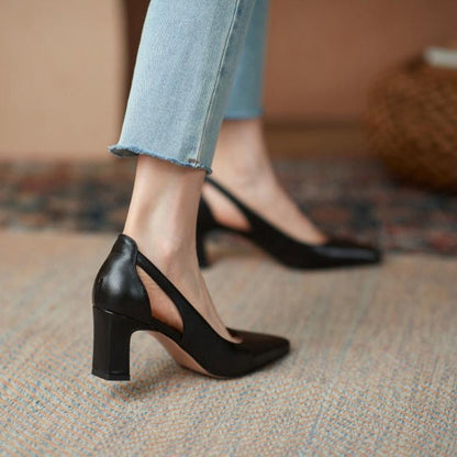 Elegante Pumps mit Blockabsatz von Andrea Serena