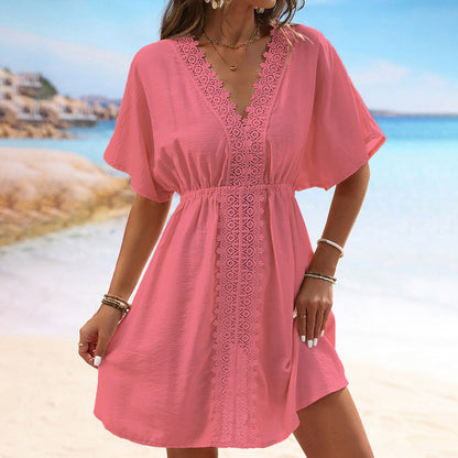 Elegantes Strandkleid aus Eisseidenspitze von Andrea Serena
