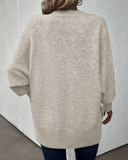 Andrea's™ | Pullover Laternenärmel V-Ausschnitt