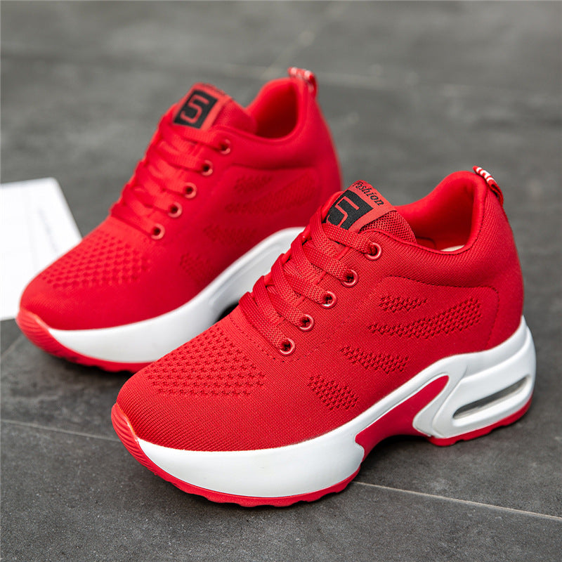 Atmungsaktive Mesh-Plateau-Sneaker von Andrea Serena