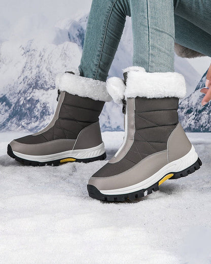 Andrea's™ | rutschfeste warme Schneestiefel mit Reißverschluss für Damen