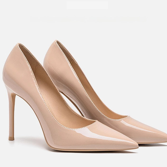 Elegant Andrea Serena Leather Stiletto Heels