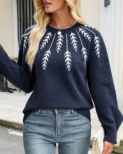 Andrea's™ | Pullover Raglanärmel Rundhals