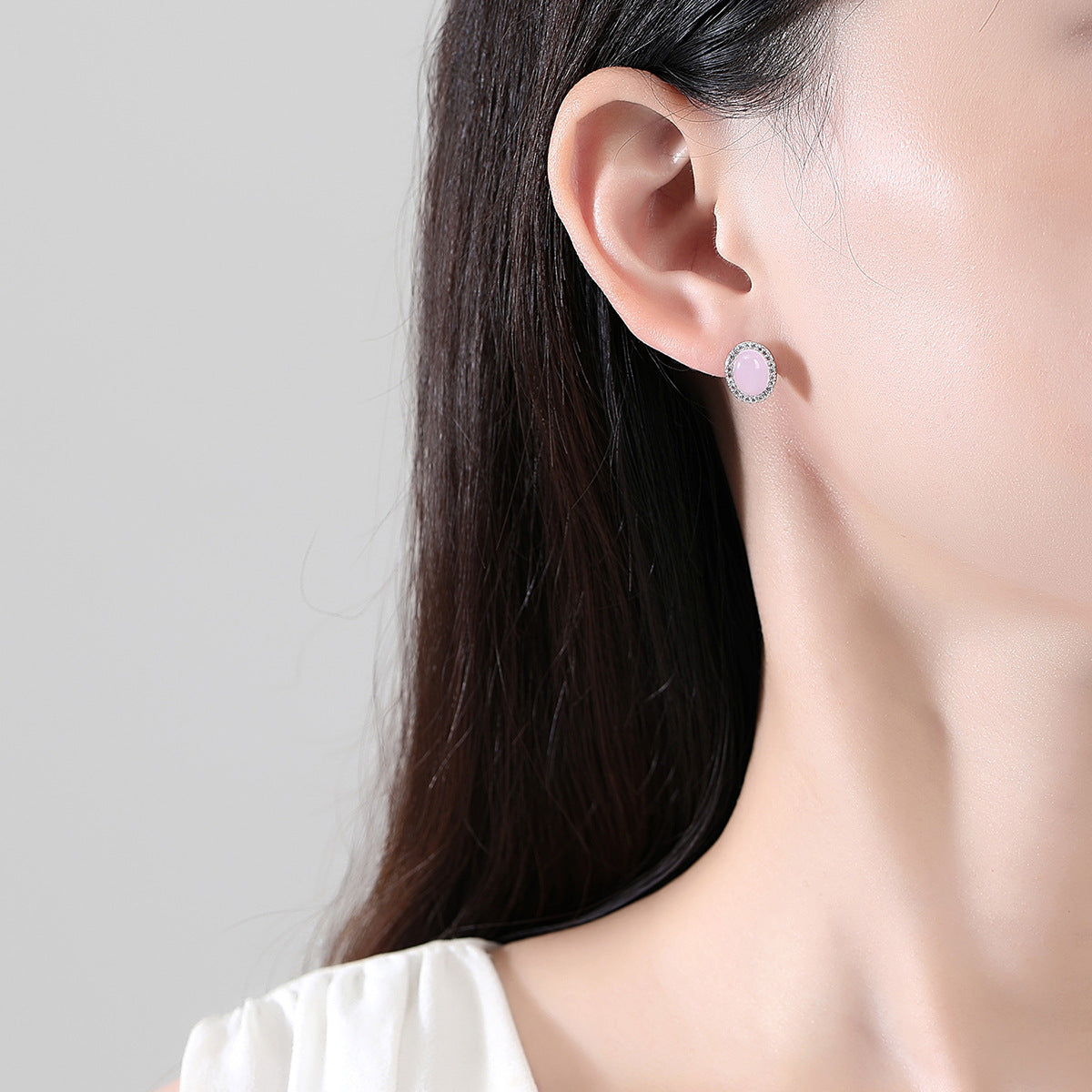 Andrea's™ | Schmuck Geschenk Edelstein-Ohrstecker Messing Zirkon