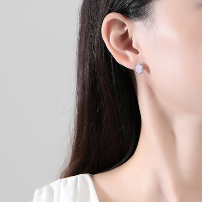 Andrea's™ | Schmuck Geschenk Edelstein-Ohrstecker Messing Zirkon