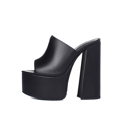 Andrea's™ | Leder-Sandalen mit sehr hohem Absatz