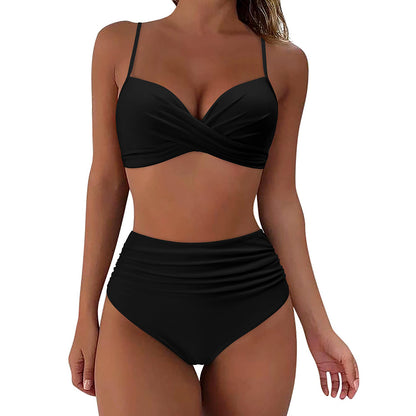 Andrea's™ | Zweiteiliger Push-up-Bikini mit High-Waist-Hose