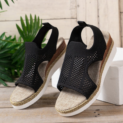 Atmungsaktive Keilsandalen von Andrea Serena