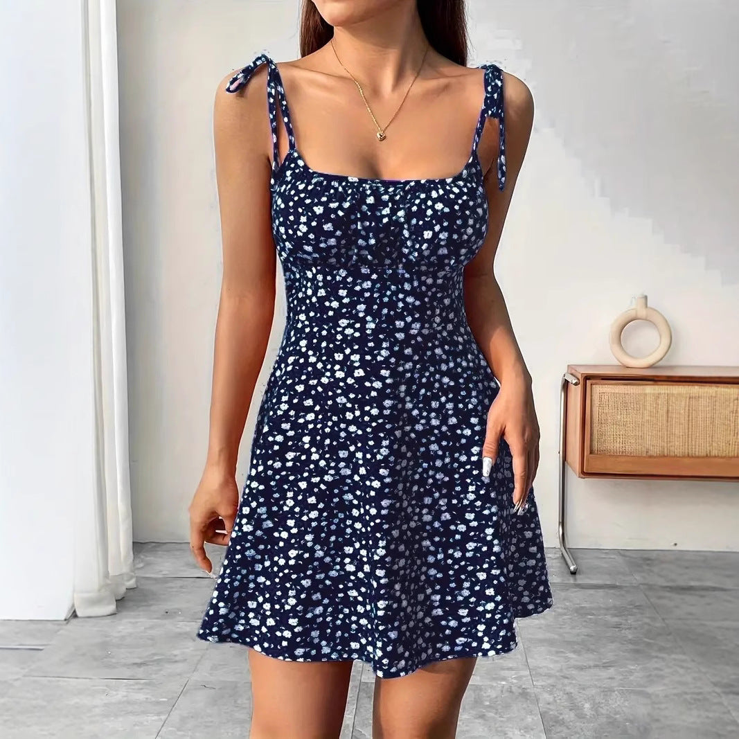 Chic Floral Strap Dress by Andrea Serena