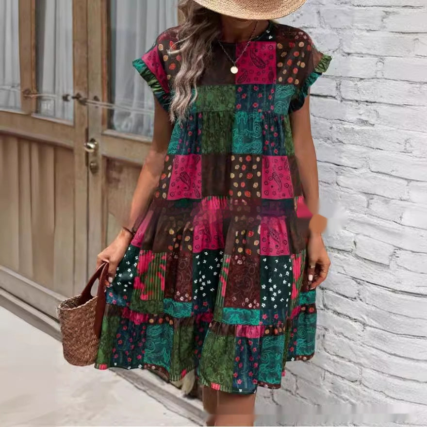 Boho-Patchwork-Sommerkleid von Andrea Serena