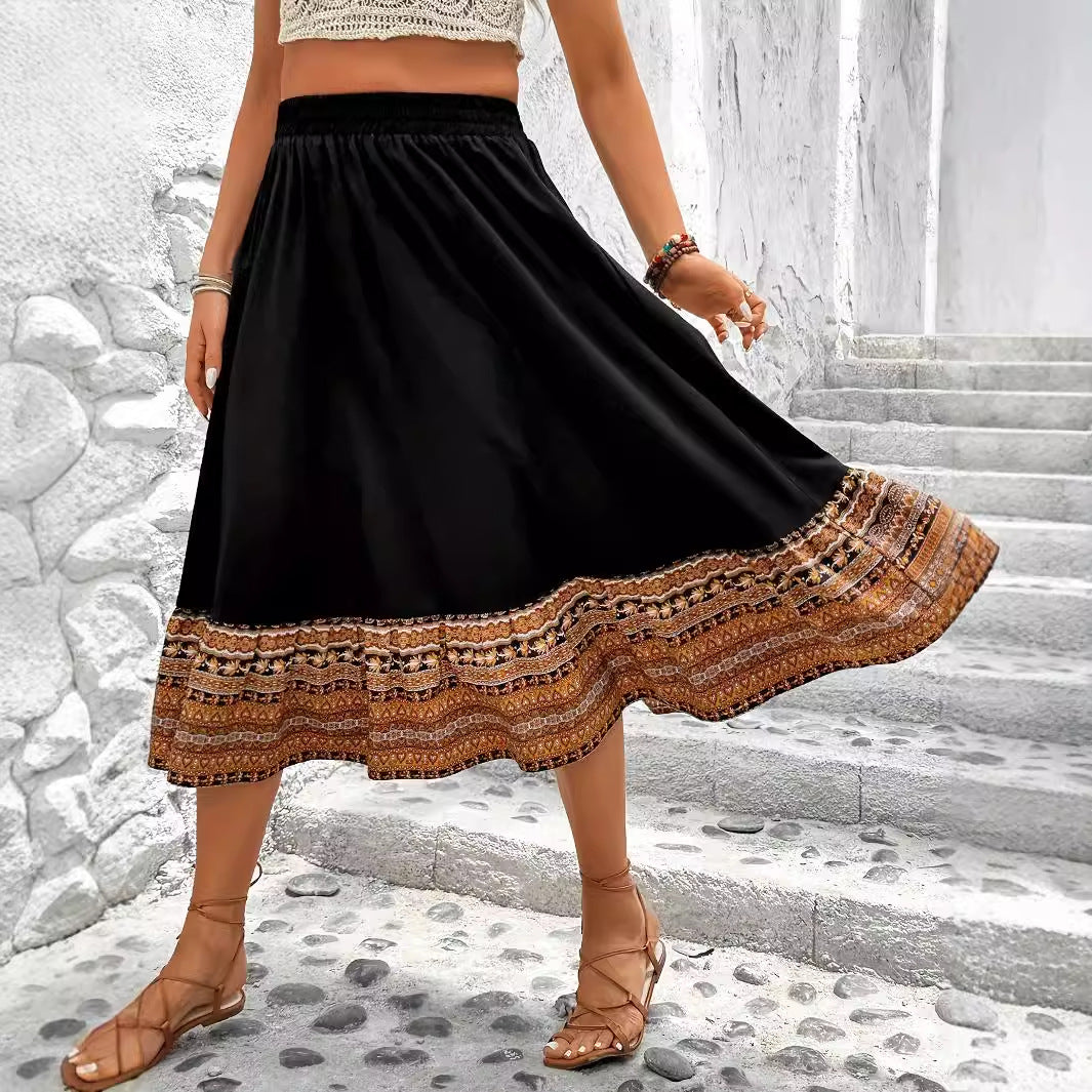 Boho-A-Linien-Maxirock von Andrea Serena