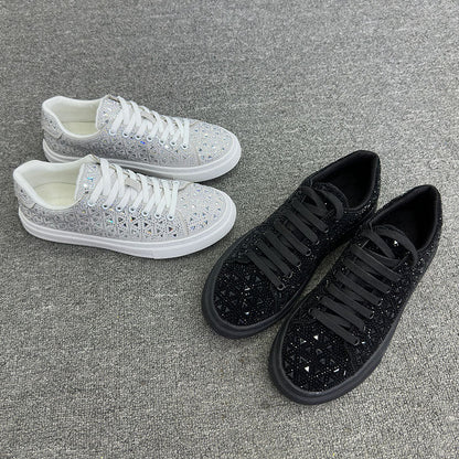 Rhinestone Suede Sneakers by Andrea Serena