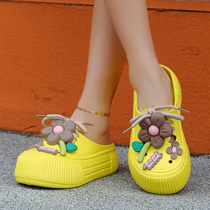 Andrea's™ | Damen Atmungsaktive Hausschuhe mit Blumenverzierung