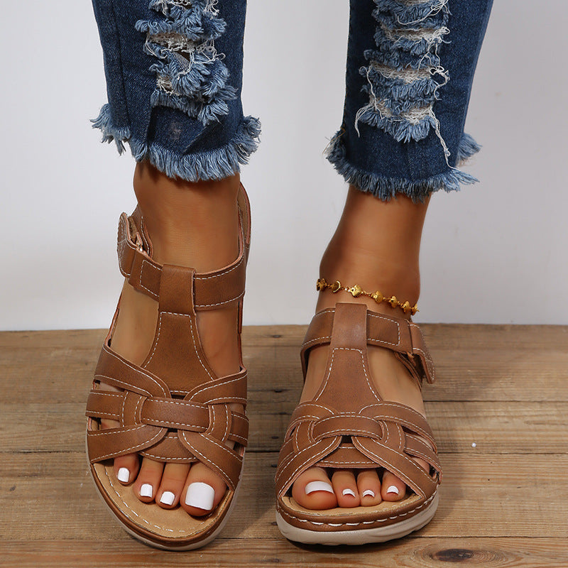 Vintage Comfort Wedge Sandalen von Andrea Serena