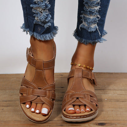 Vintage Comfort Wedge Sandalen von Andrea Serena