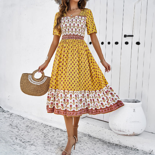 Sommerkleid von Andrea Serena im Boho-Stil mit Print