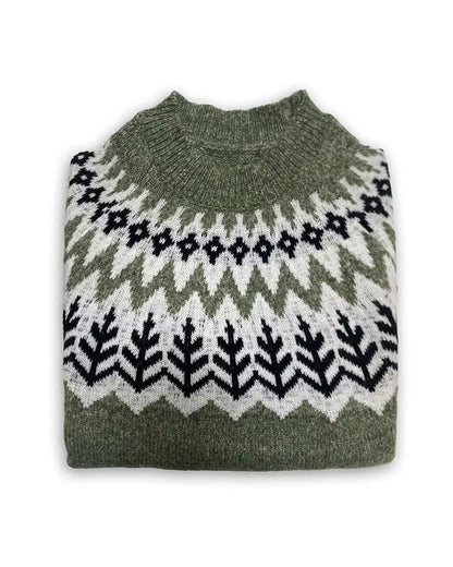 Andrea's™ | Retro lässiger Pullover mit Zahnmuster-Design