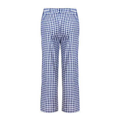 Vielseitige karierte Cropped-Hose von Andrea Serena