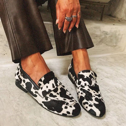 Cowprint Round-Toe Plus Shoes von Andrea Serena