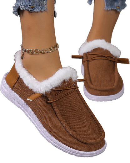 Andrea's™ | Einfarbige, dicke, warme baumwollschuhe