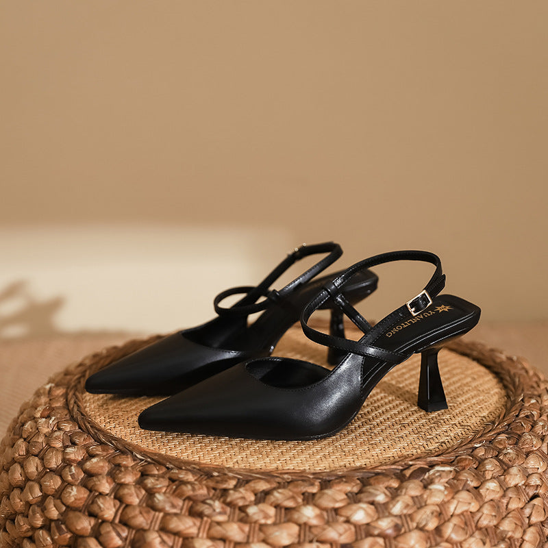 Elegante Andrea Serena Sandalen mit spitzer Zehenpartie und hohem Absatz