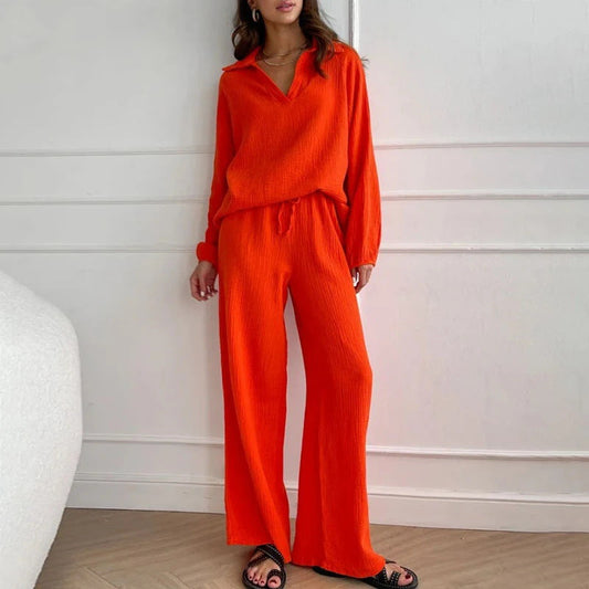 Chic Andrea Serena Loose Fit Long Sleeve Set
