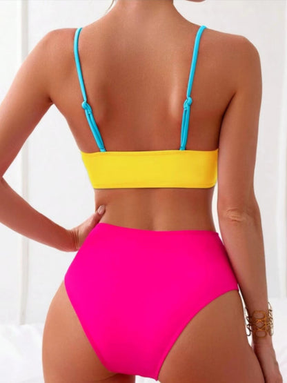 Andrea's™ | Bold Colorblock Crisscross Bikini Set
