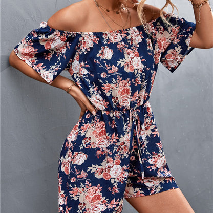 Floral Off-Shoulder Andrea Serena Jumpsuit