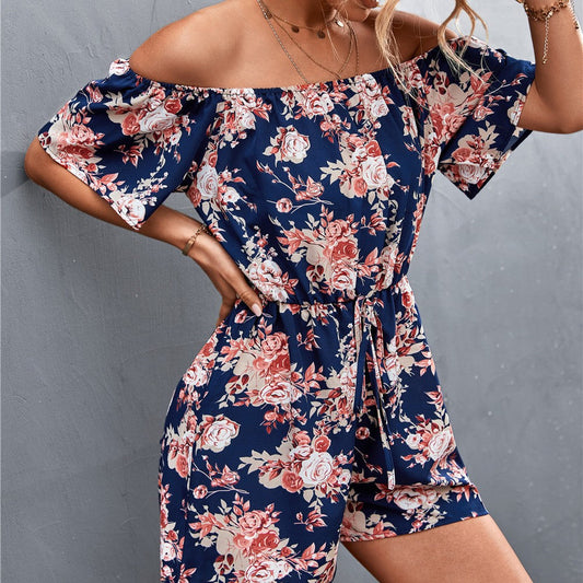 Floral Off-Shoulder Andrea Serena Jumpsuit