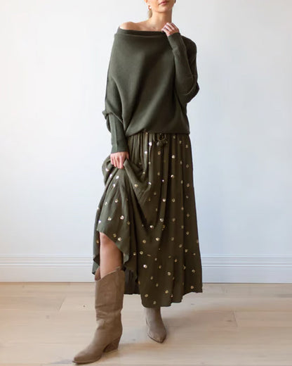 Andrea's™ | Innovative Asymmetrische Drapierte Strickmode