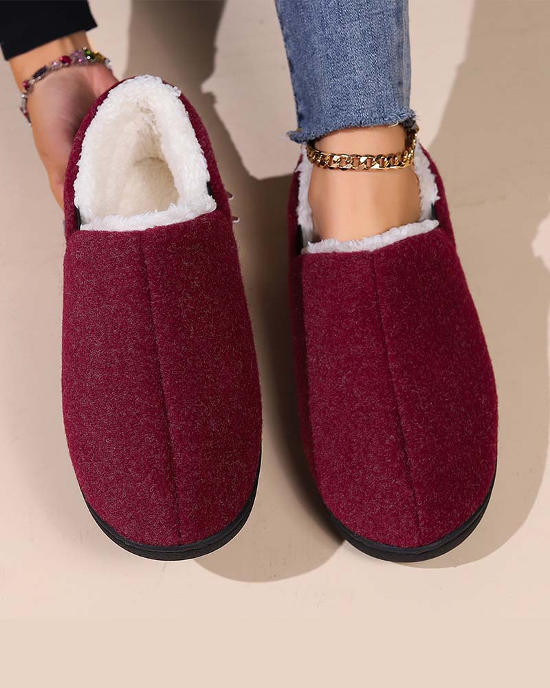 Andrea's™ | Plüschige, einfarbige All-Inclusive-Flachschuhe