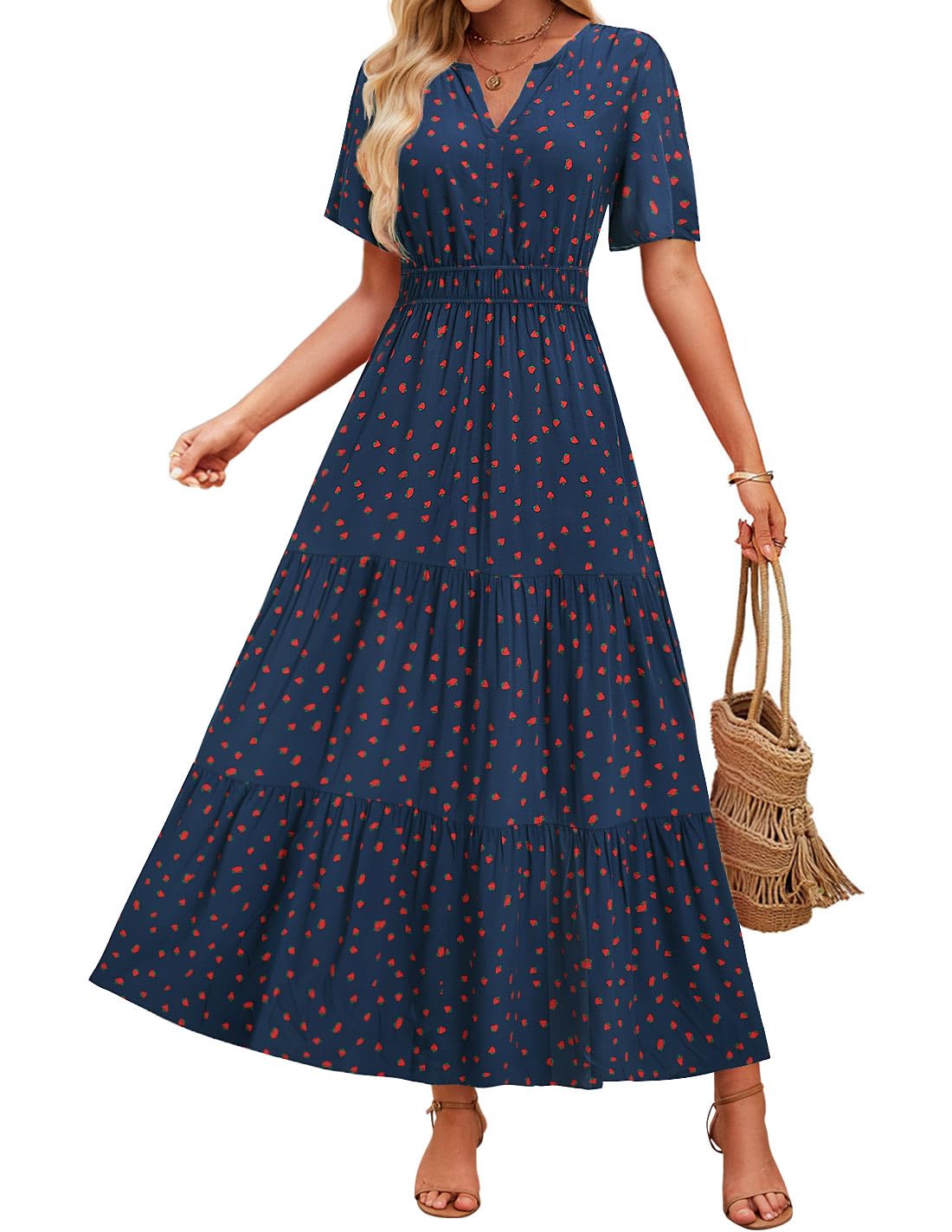 Geblümtes Maxikleid von Andrea Serena – Sommerkomfort