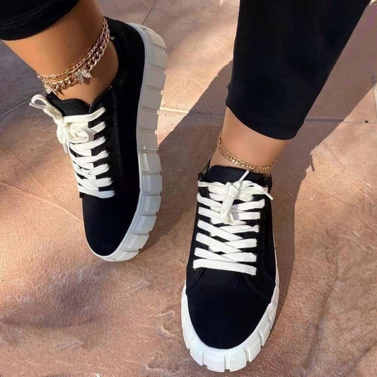 Andrea's™ | Canvas-Schnürschuhe mit runder Zehenpartie – Neu im Trend