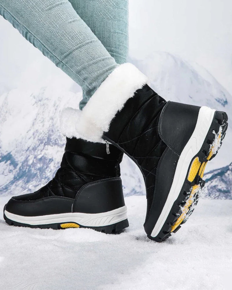 Andrea's™ | rutschfeste warme Schneestiefel mit Reißverschluss für Damen