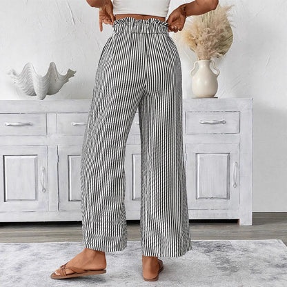 Gestreifte Hose mit geradem Bein von Andrea Serena