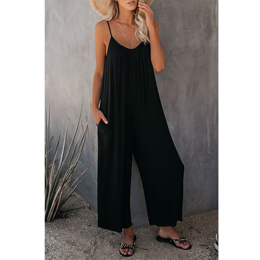 Andrea's™ | Lockere ärmellose Damen Jumpsuits mit Taschen
