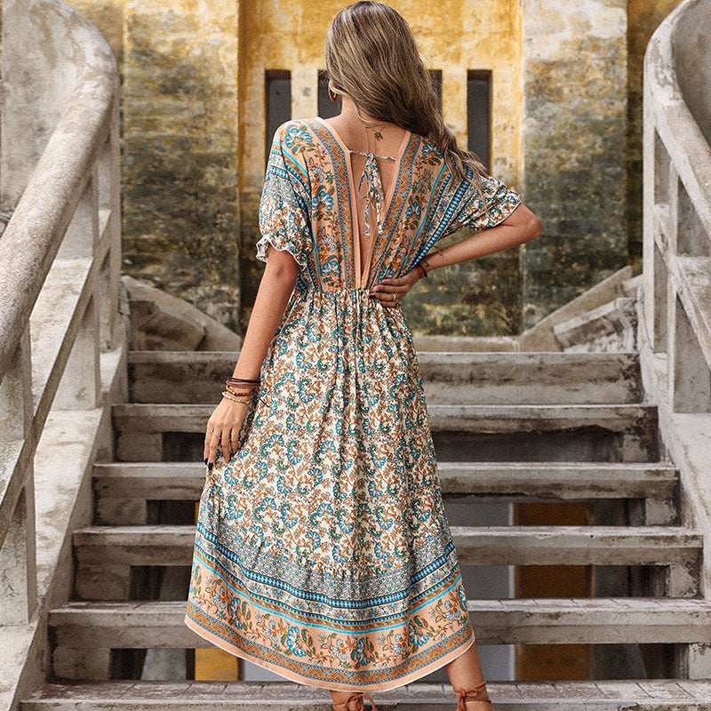 Vintage-Kleid mit Blumenmuster von Andrea Serena für den Sommer