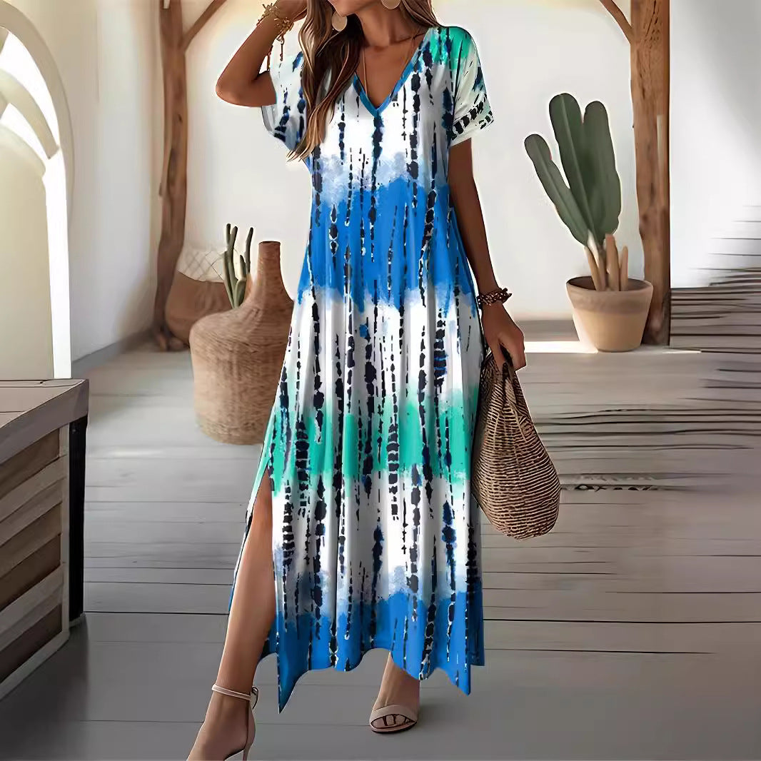 Schickes Maxikleid im Batik-Look von Andrea Serena