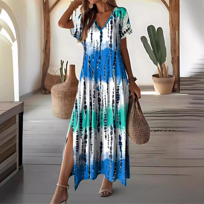 Schickes Maxikleid im Batik-Look von Andrea Serena