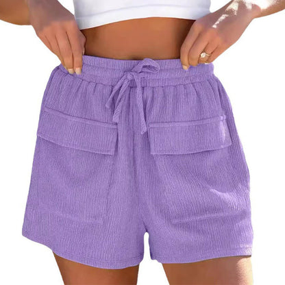 Pinterest-inspirierte Andrea Serena Sommer-Shorts mit Kordelzug