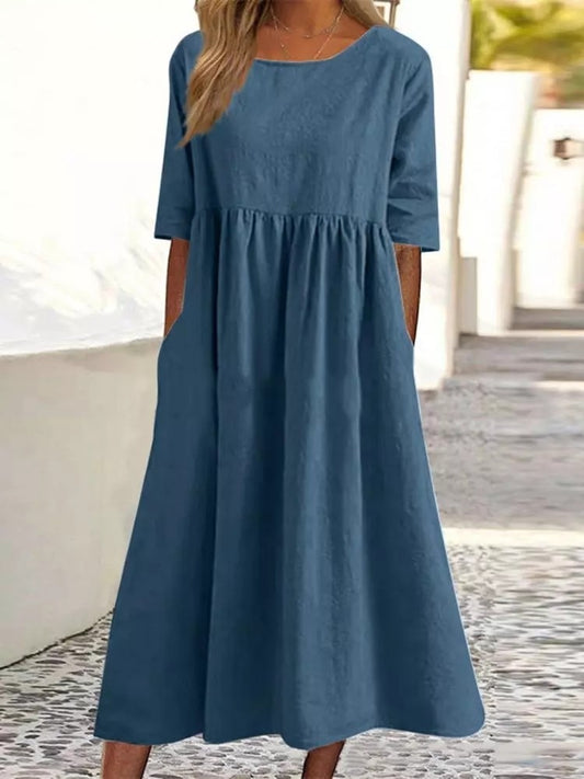 Andrea's™ | Lässiges Baumwollkleid mit Taschen