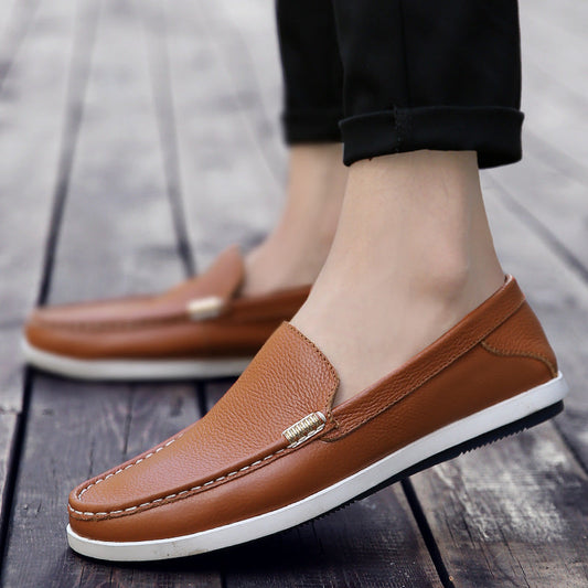 Breathable Leather Loafers Andrea Serena Men’s Shoes